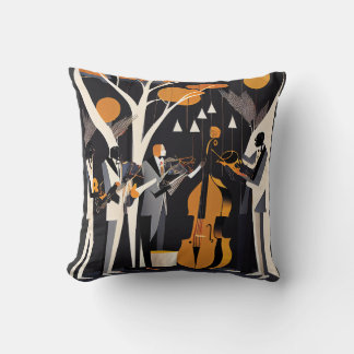 Jazz Band retro stil design Dekorativ kudde