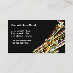Jazz Band Trumpet Theme Visitkort