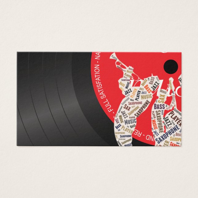 Jazz Band Visitkort (Framsidan)
