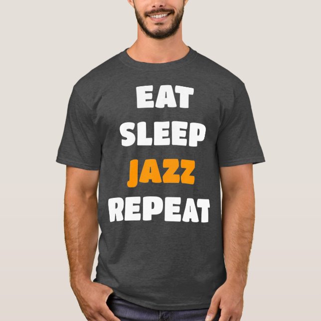 Jazz-bandmusiker och jazz-musiker älskare t shirt (Framsida)