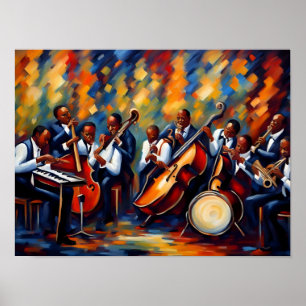 Jazz-bandmusiker Poster