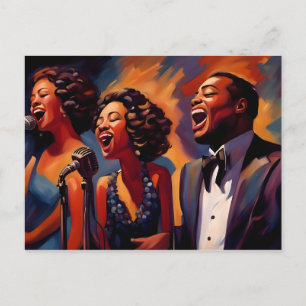 Jazz-bandmusiker Vykort