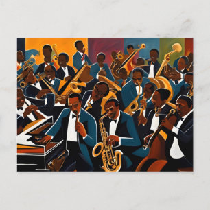 Jazz-bandmusiker Vykort