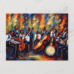 Jazz-bandmusiker Vykort