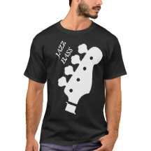 Jazz bass, svart t-shirt