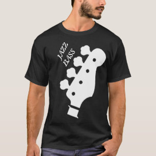 Jazz bass, svart t-shirt