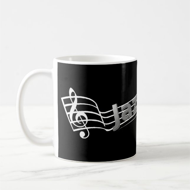 Jazz bemannar muggen kaffemugg (Vänster)