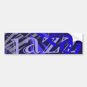 Jazz Blue på Blue Bildekal