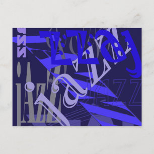 Jazz Blue på Blue Vykort