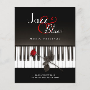 Jazz Blues Music Festival konsert Flygblad