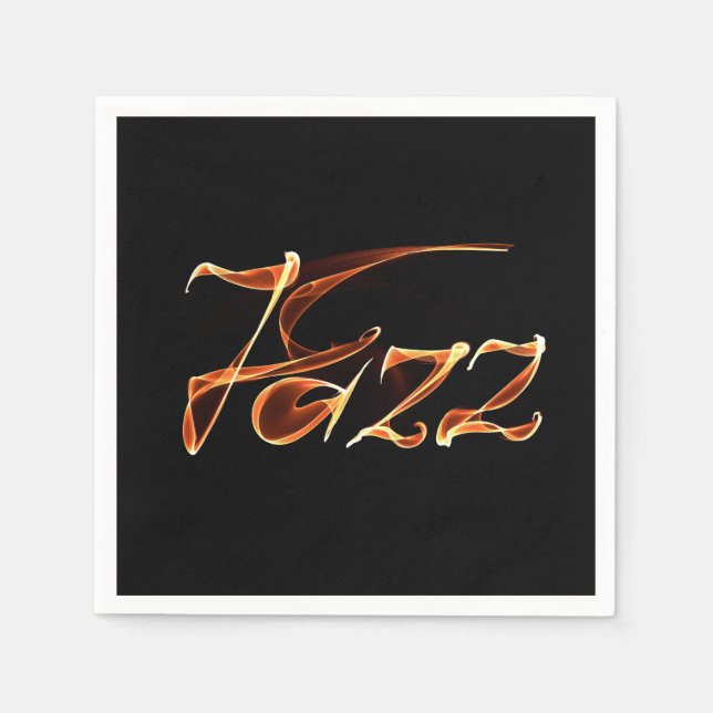 Jazz-brandskylt Pappersservett (Framsidan)