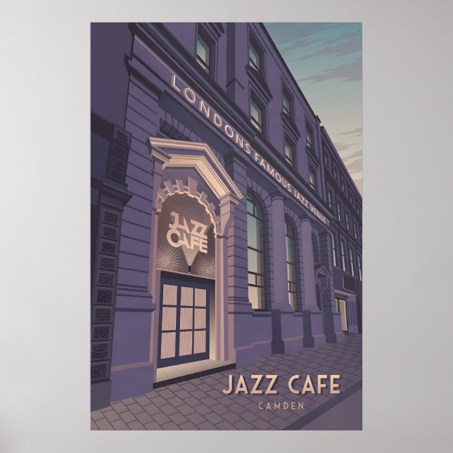 Jazz Cafe Camden London Resemärke Poster (Framsidan)