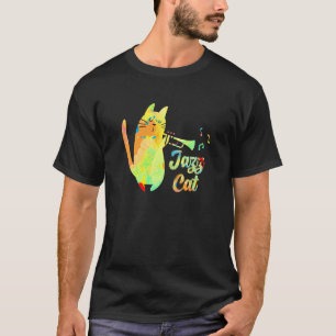 Jazz Cat Cat Pay Trumpet Kitten Musician T Shirt