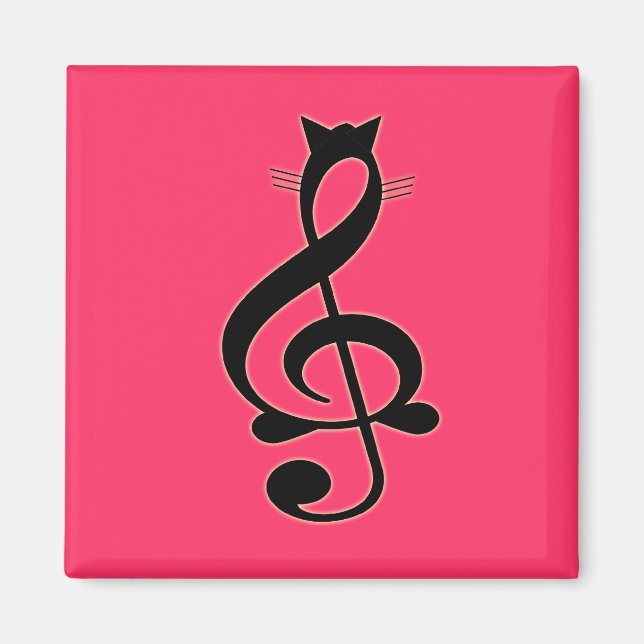 Jazz Cat Magnet (Framsidan)