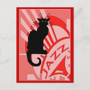 Jazz Cat Vykort