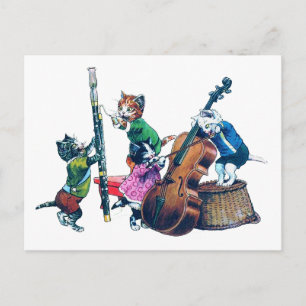 Jazz Cats Band Vykort