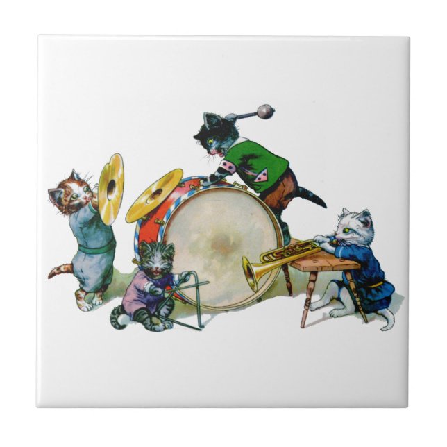Jazz Cats Kakelplatta (Framsidan)