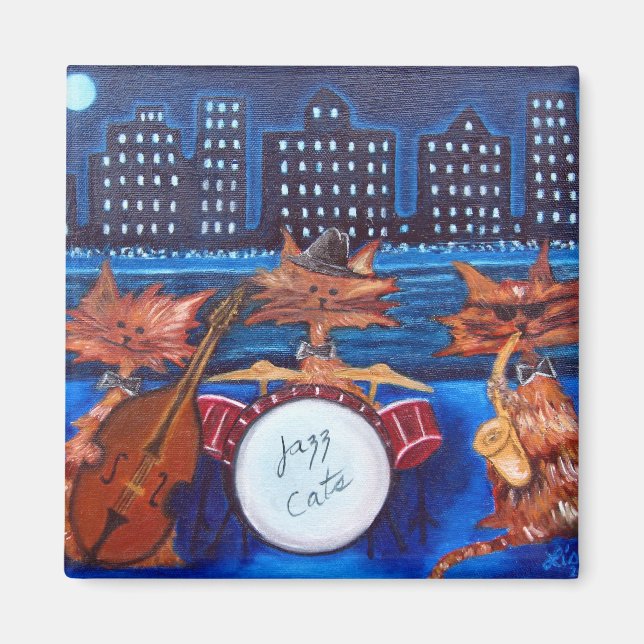 Jazz Cats magnet (Framsidan)