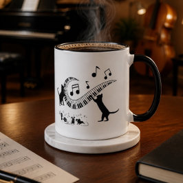 Jazz Cats | Piano | Kaffe Mugg