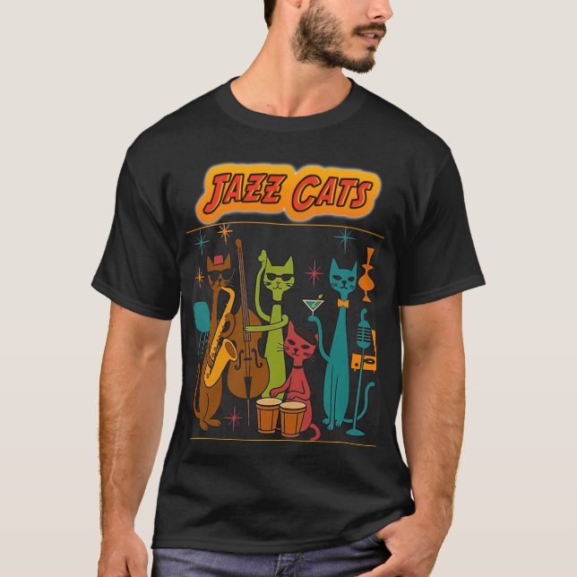 jazz cats t shirt (Framsida)