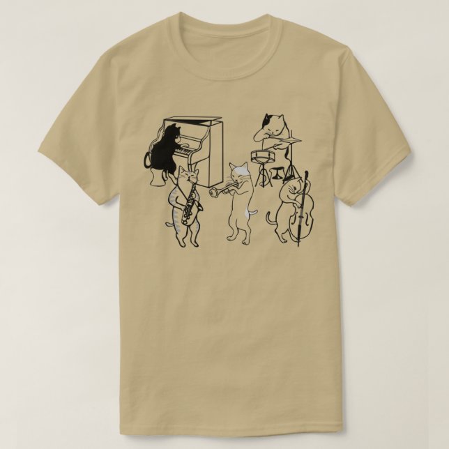 JAZZ CATS  T SHIRT (Design framsida)