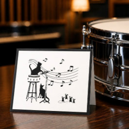Jazz Cats | Trumma Viket Notkort Anteckningskort