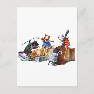 Jazz Cats Vykort
