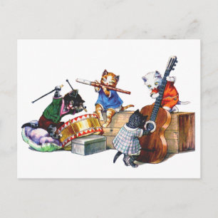 Jazz Cats Vykort