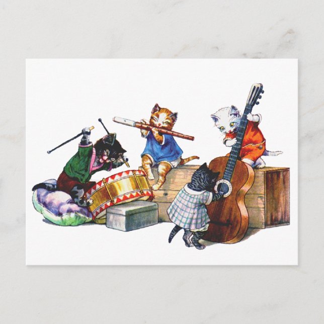 Jazz Cats Vykort (Framsida)