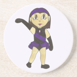 Jazz Dance Skäl Lila Costume Girl Dancer Underlägg