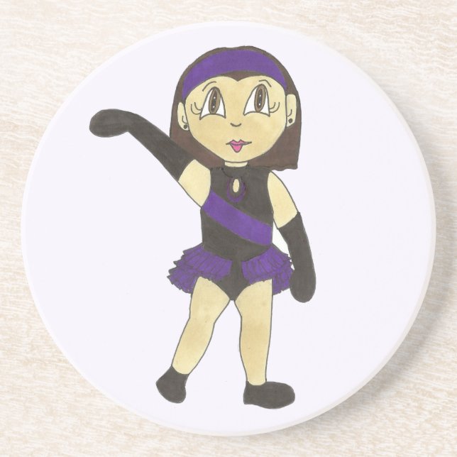 Jazz Dance Skäl Lila Costume Girl Dancer Underlägg (Framsidan)