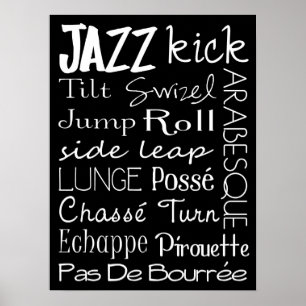 Jazz Dance Tunnelbanan Art Poster