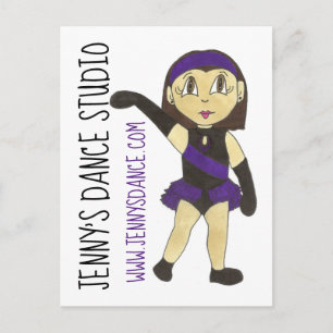 Jazz Dancer Customized Dance Studio School Teacher Vykort