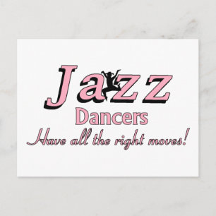 Jazz Dancers har all Höger Moves Vykort