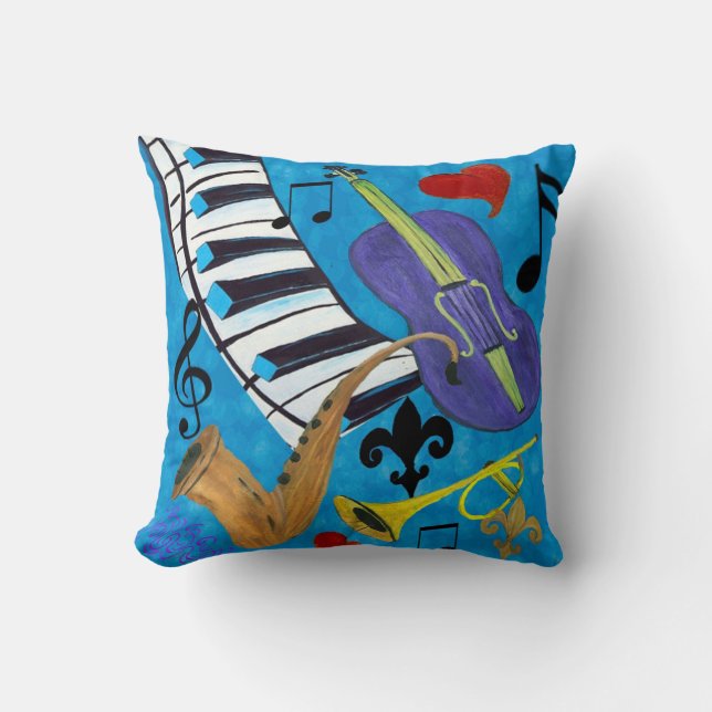 Jazz dekorativ kudde (Framsida)