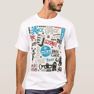 Jazz Doodle: Eclectic Music Mix T Shirt