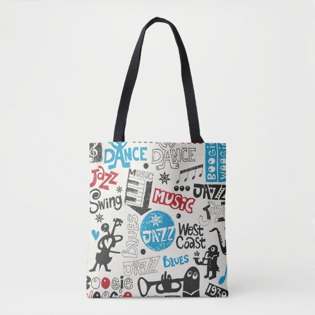 Jazz Doodle: Eclectic Music Mix Tygkasse (Framsida)