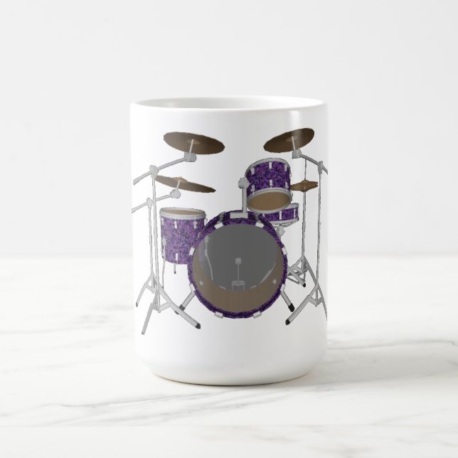 Jazz Drum Kit: Anpassningsbar Violet Drums Set: Ka Kaffemugg (Center)