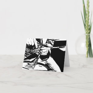 Jazz Drums Musician 4x5.6-mappat anteckningskort