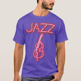 Jazz Dubbla Bass Neon Design T Shirt