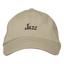 Jazz Embroiderade Mörk Text Baseball Cap