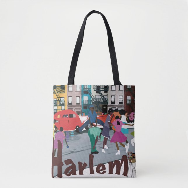Jazz Era Carryall Tote Tygkasse (Framsida)