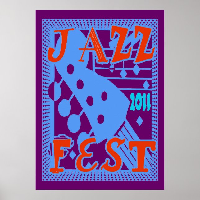 Jazz Fest 2011 Guitar Poster (Framsidan)