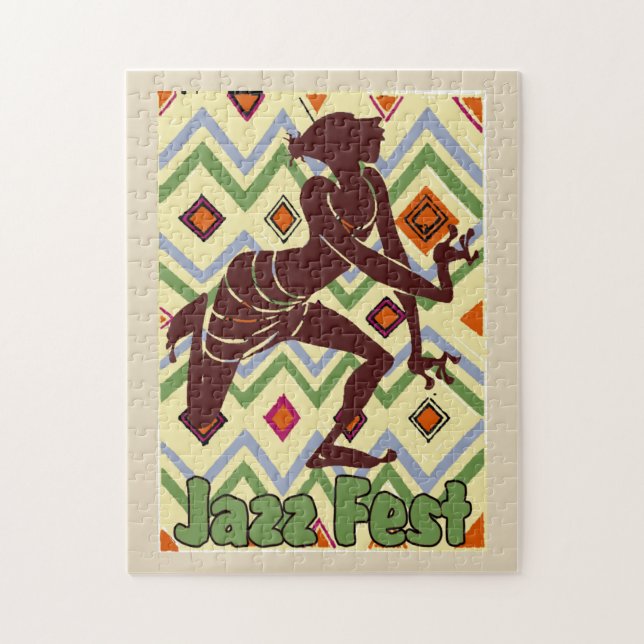 Jazz Fest Abstrakt Dancer Pussel (Vertikal)