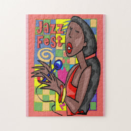 Jazz Fest Abstrakt Singer Pussel