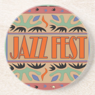 Jazz Fest Abstrakt Underlägg Sandsten