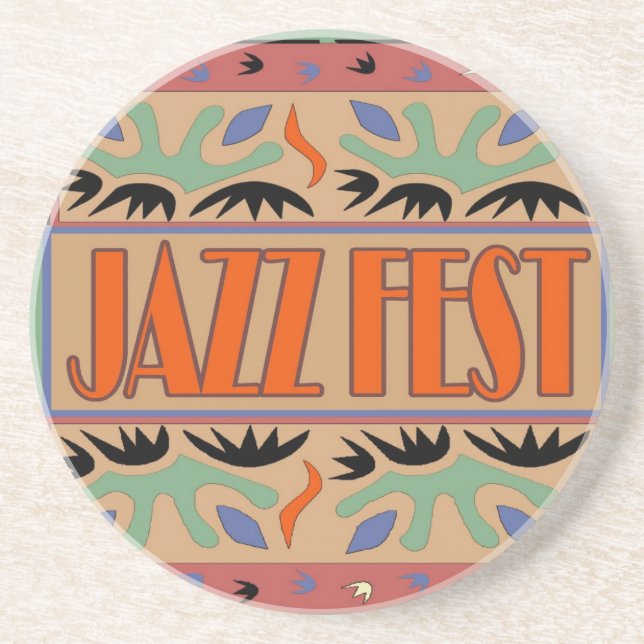 Jazz Fest Abstrakt Underlägg Sandsten (Framsidan)