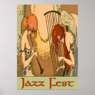 Jazz Fest Änglar Poster