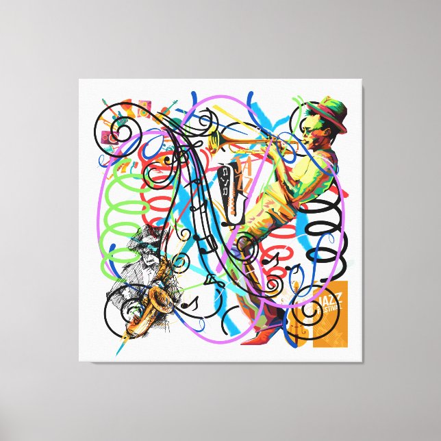 Jazz Fest Canvastryck (Framsida)
