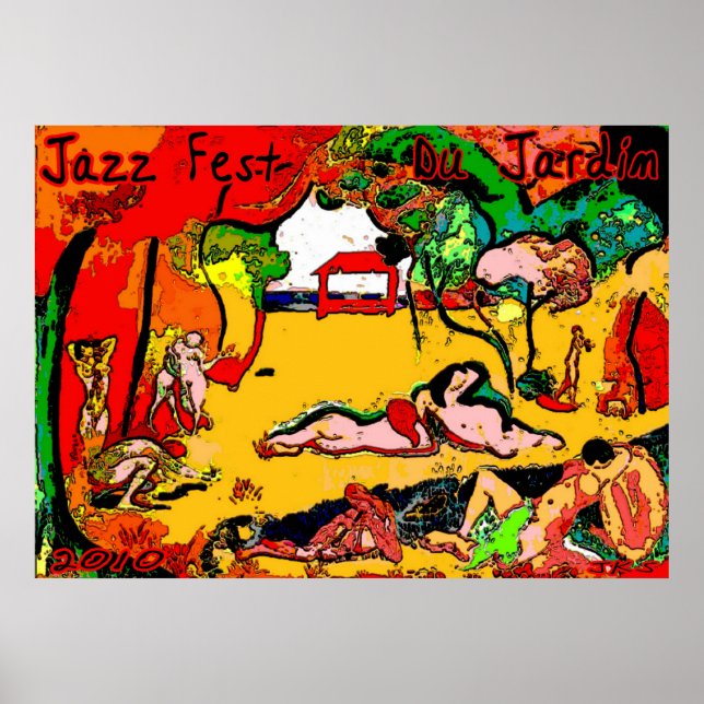 Jazz Fest Du Jardin 2010 Poster (Framsidan)